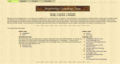 Desktop Screenshot of genealogy.stembridge.org
