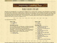 Tablet Screenshot of genealogy.stembridge.org